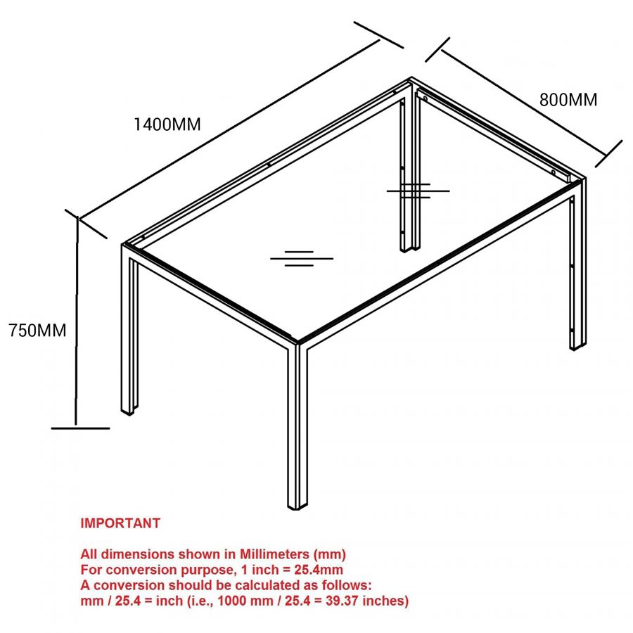 Contra Black Rectangular Dining Table