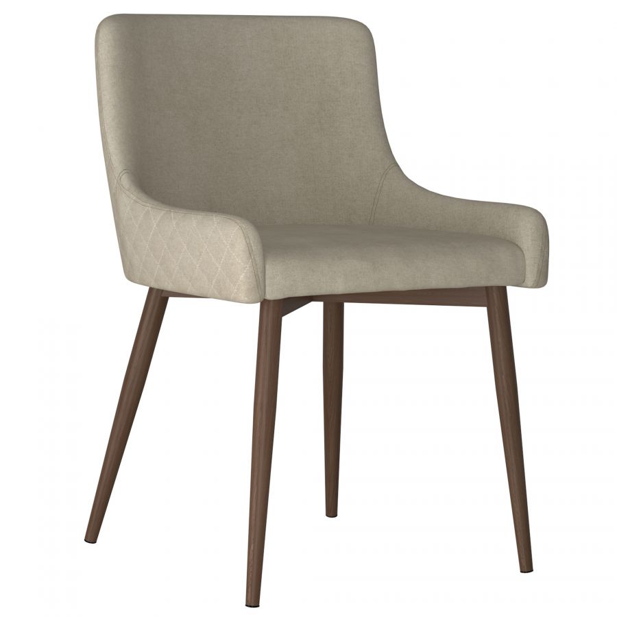 Bianca Beige - Walnut Side Chair