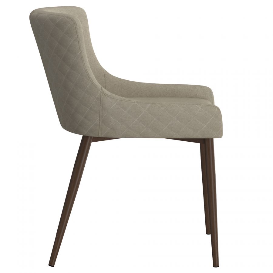 Bianca Beige - Walnut Side Chair