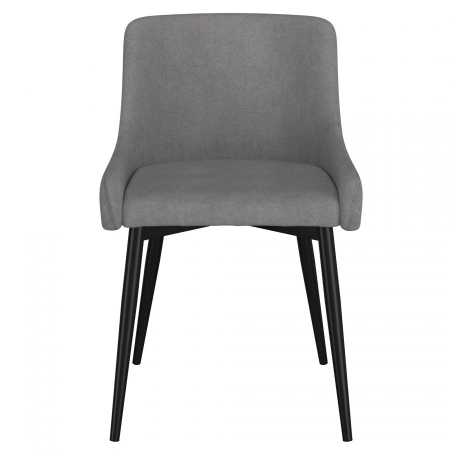 Bianca Grey - Black Side Chair