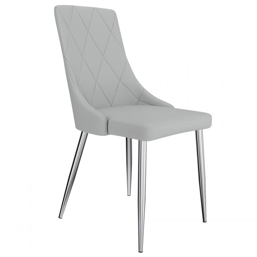 Devo Light Grey Side Chair