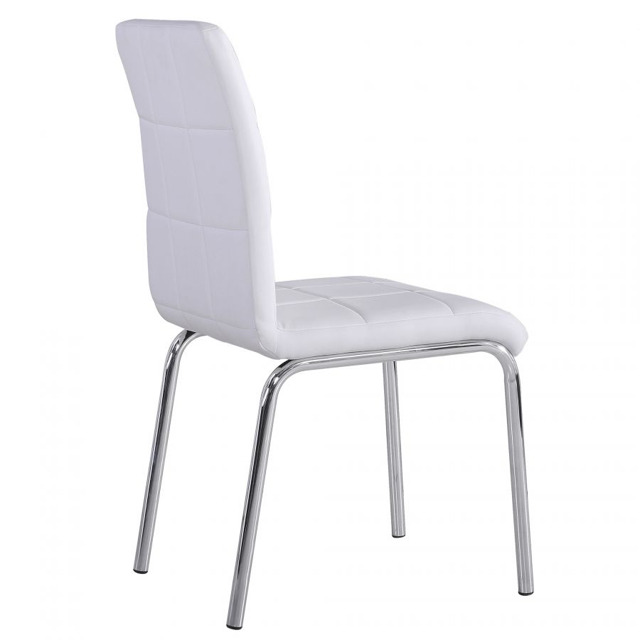 Solara II White Side Chair