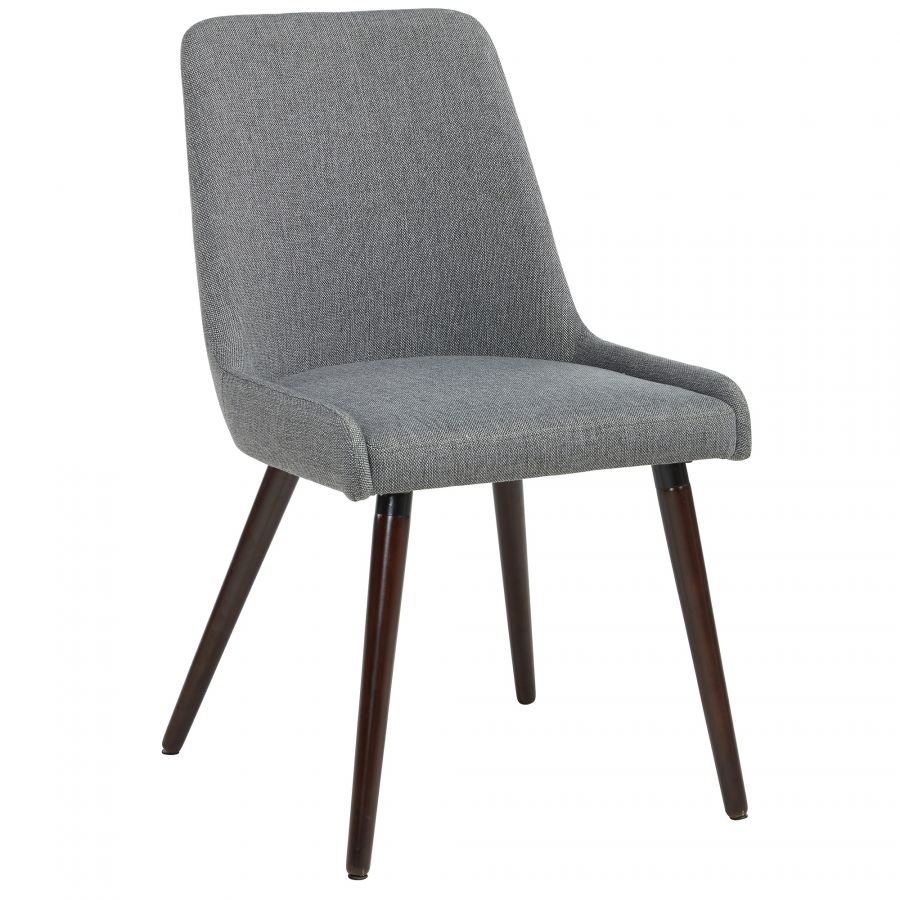 Mia Dark Grey - Walnut Side Chair