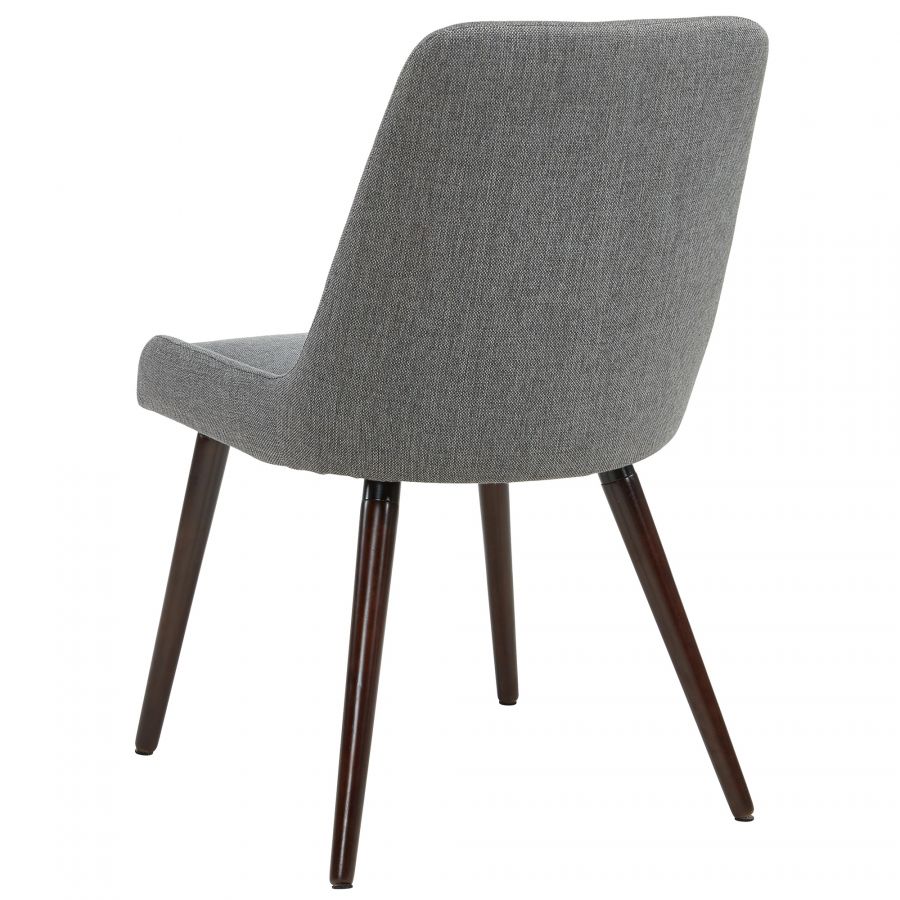 Mia Dark Grey - Walnut Side Chair