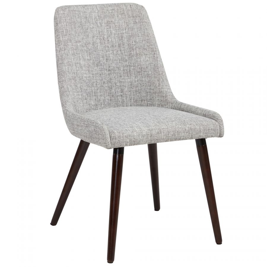 Mia Light Grey - Walnut Side Chair
