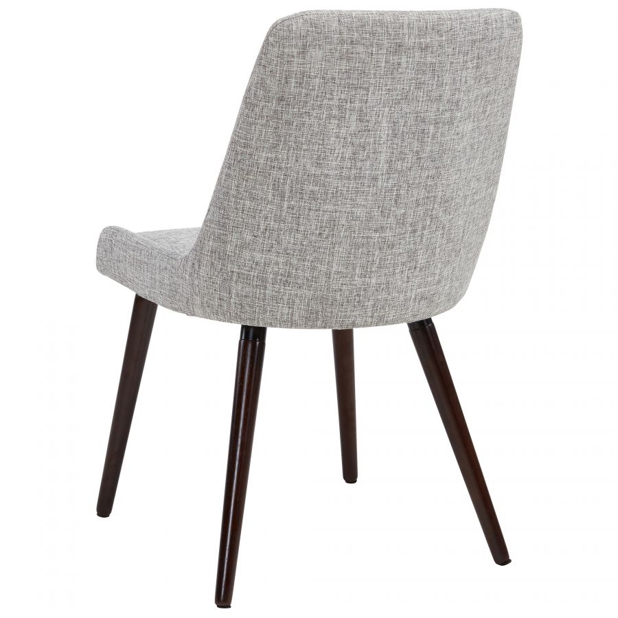 Mia Light Grey - Walnut Side Chair