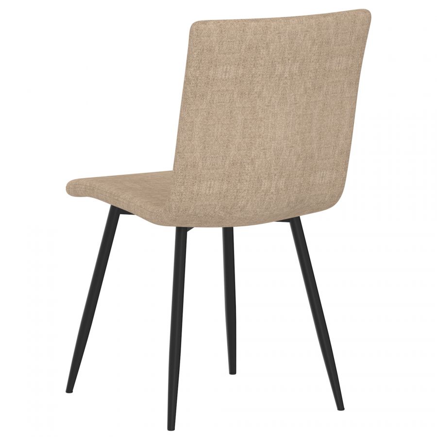 Nora Beige - Black Side Chair