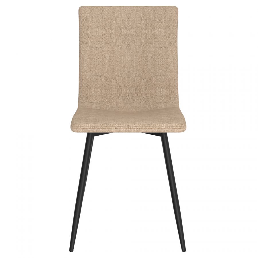 Nora Beige - Black Side Chair