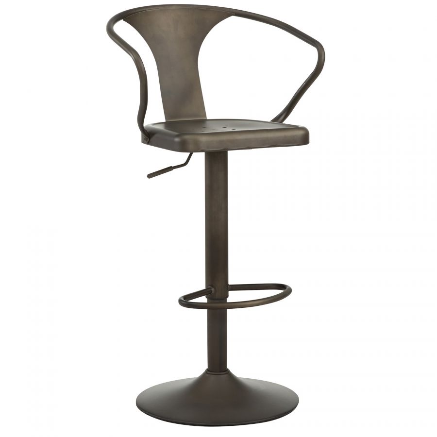 Astra Gunmetal Adjustable Stool