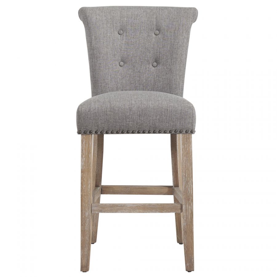 Selma Grey - Vintage Oak Counter Stool