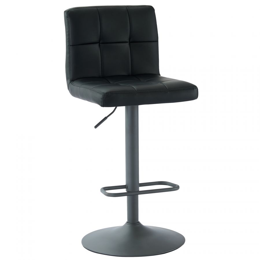 Fusion Black Air Lift Stool