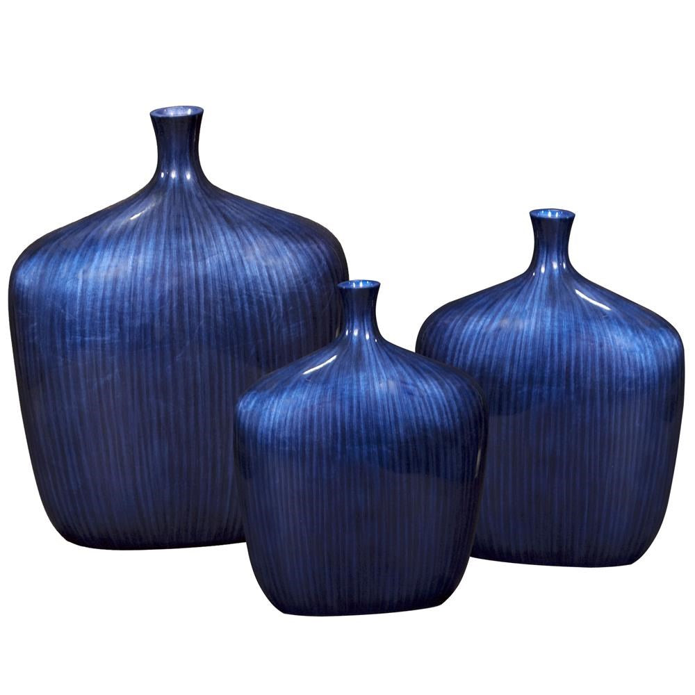 Sleek Cobalt Blue Vase - Medium