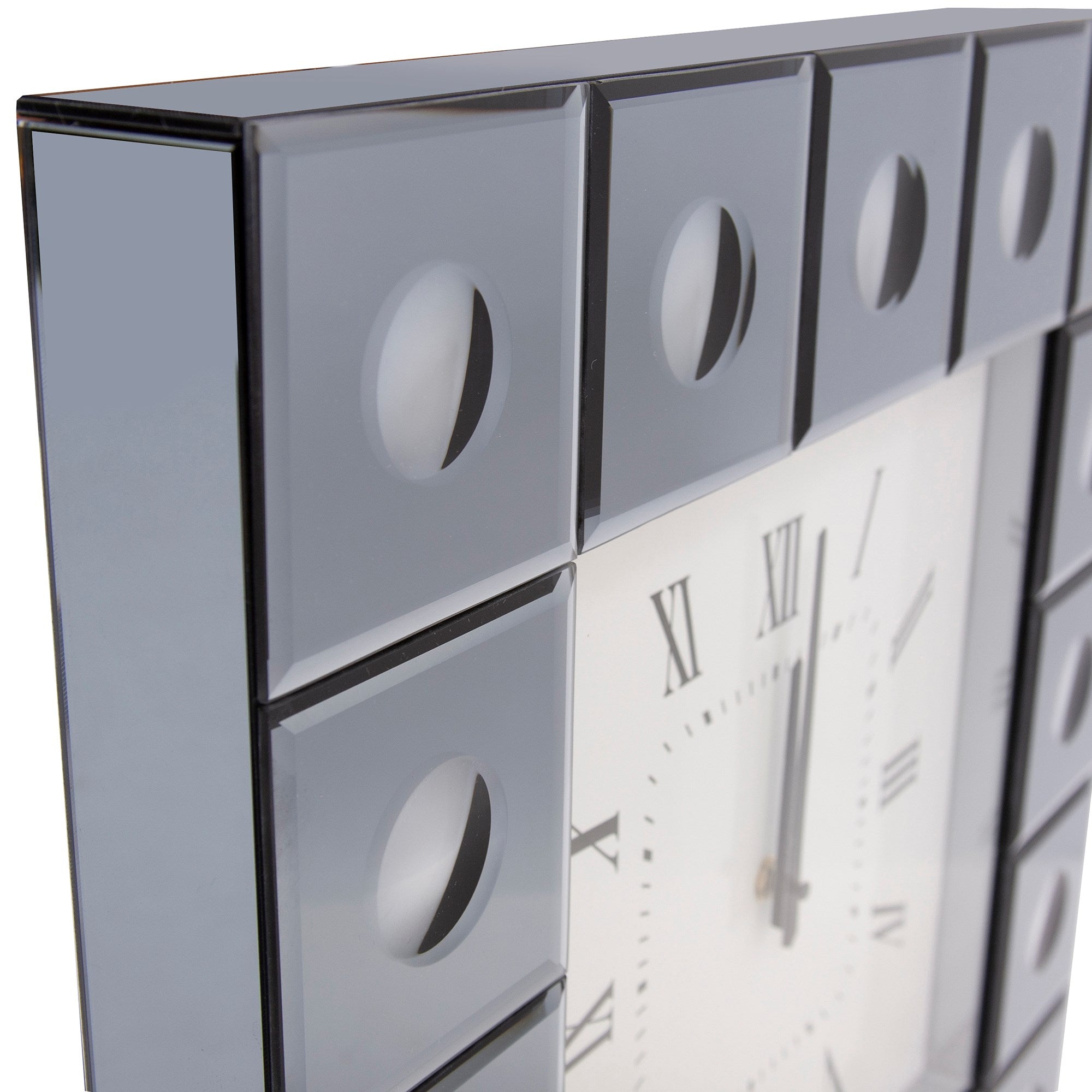 Grigio Mirrored Wall Clock