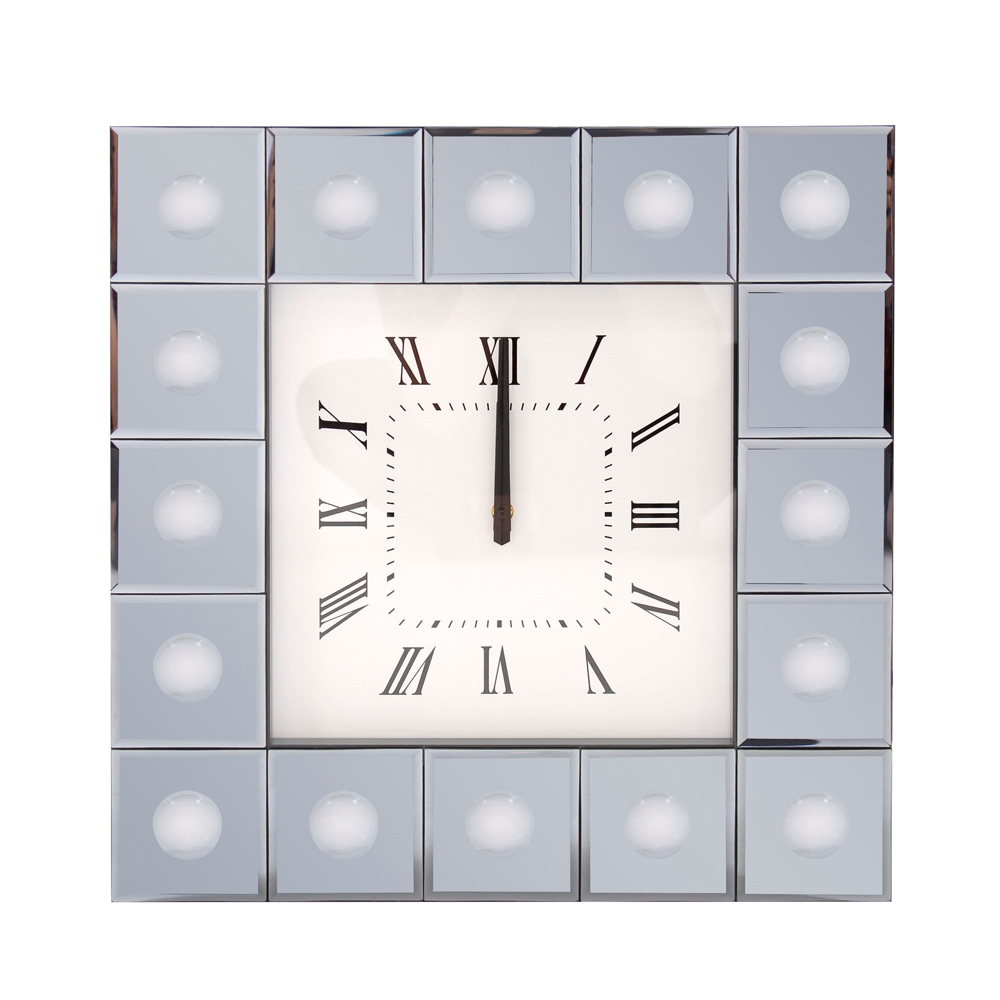 Grigio Mirrored Wall Clock