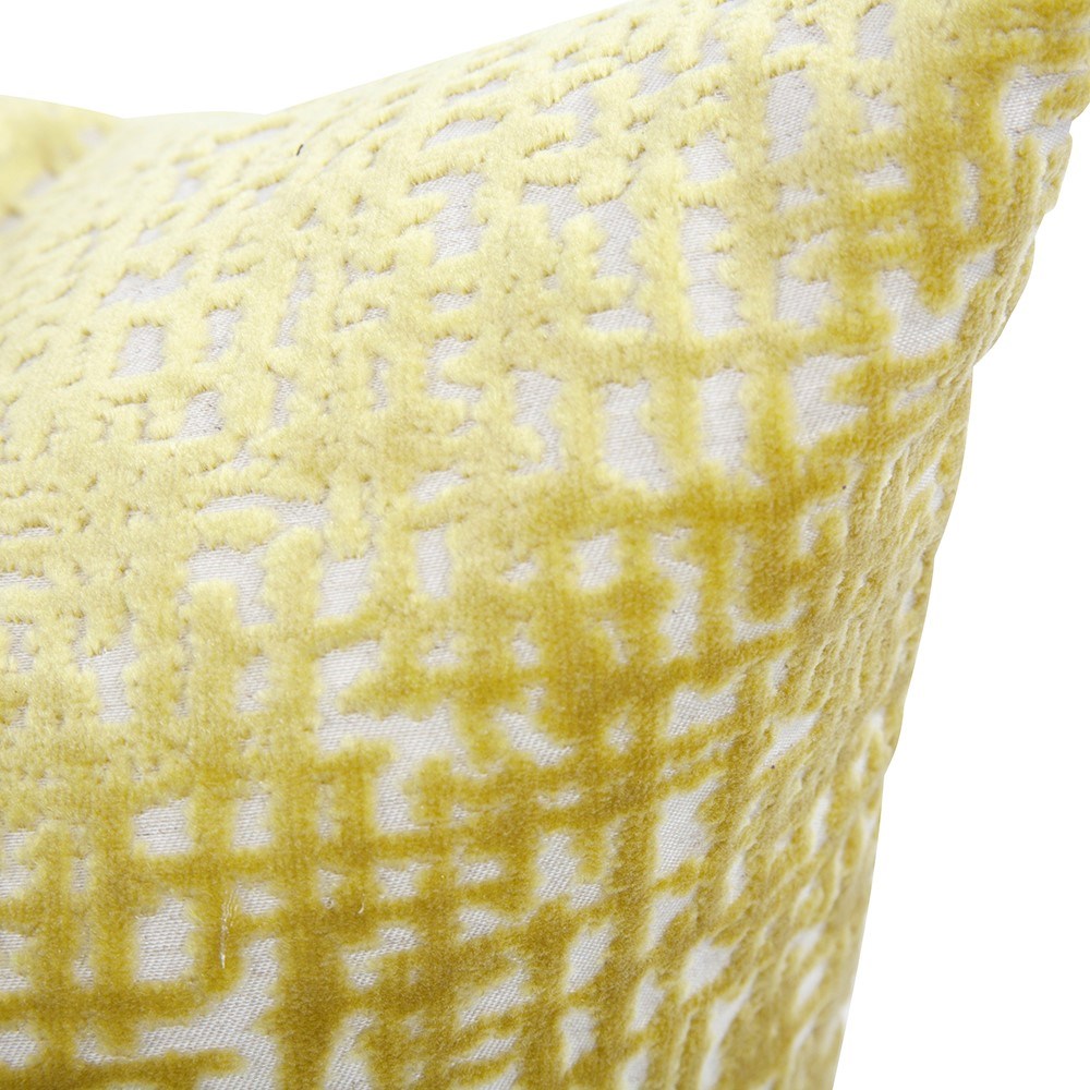 Crevasse Citron Down Pillow- 24" x 24"