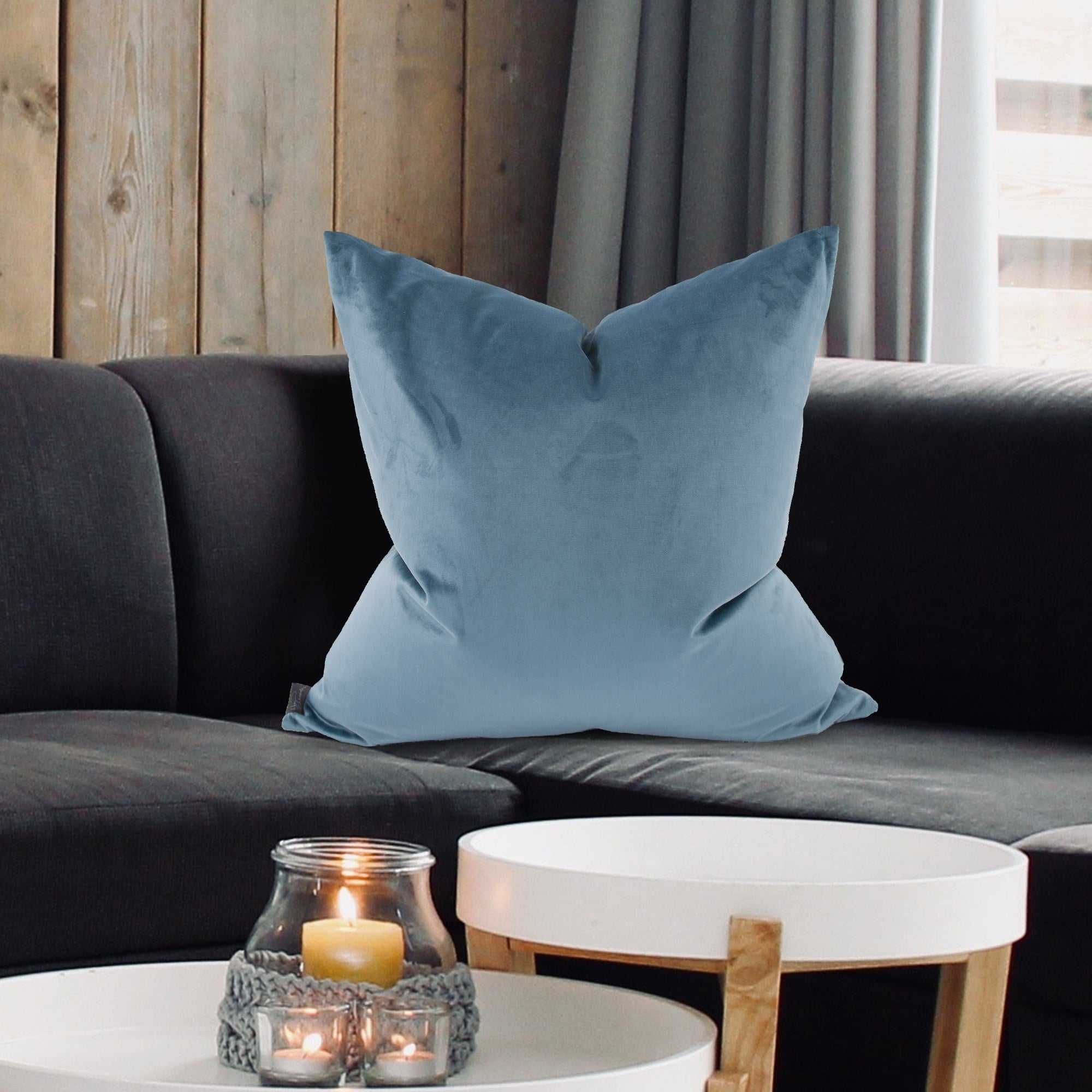 Bella Teal Down Pillow- 24" x 24"