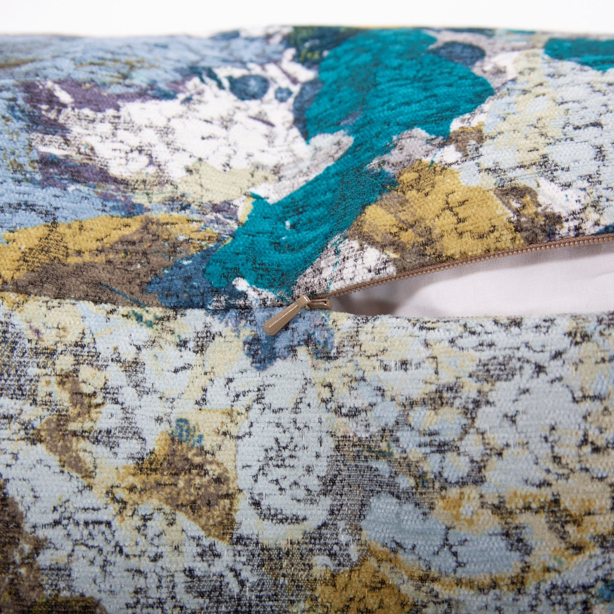 Stanton Turquoise Down Pillow- 24" x 24"