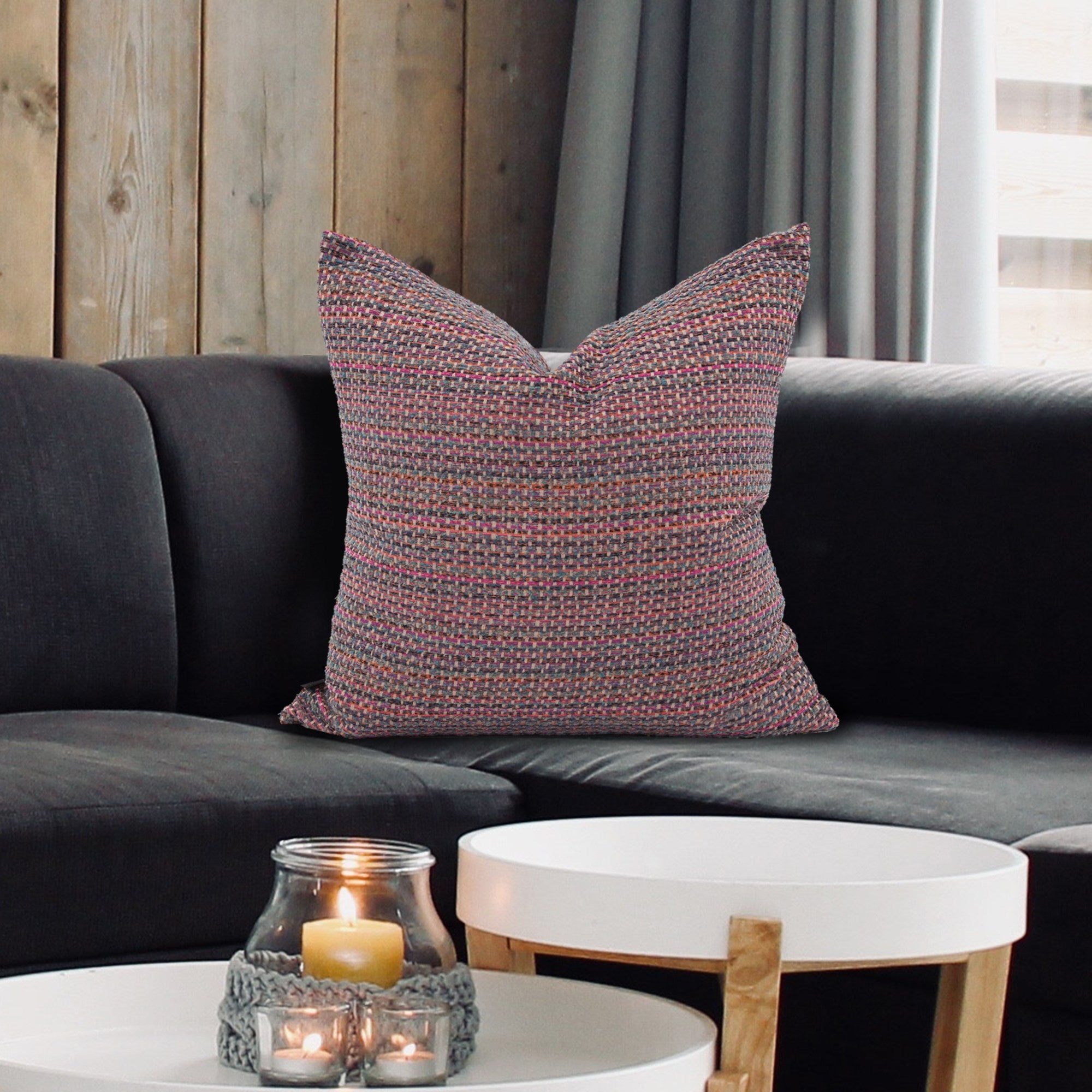 Alton Berry Poly Pillow- 24" x 24"