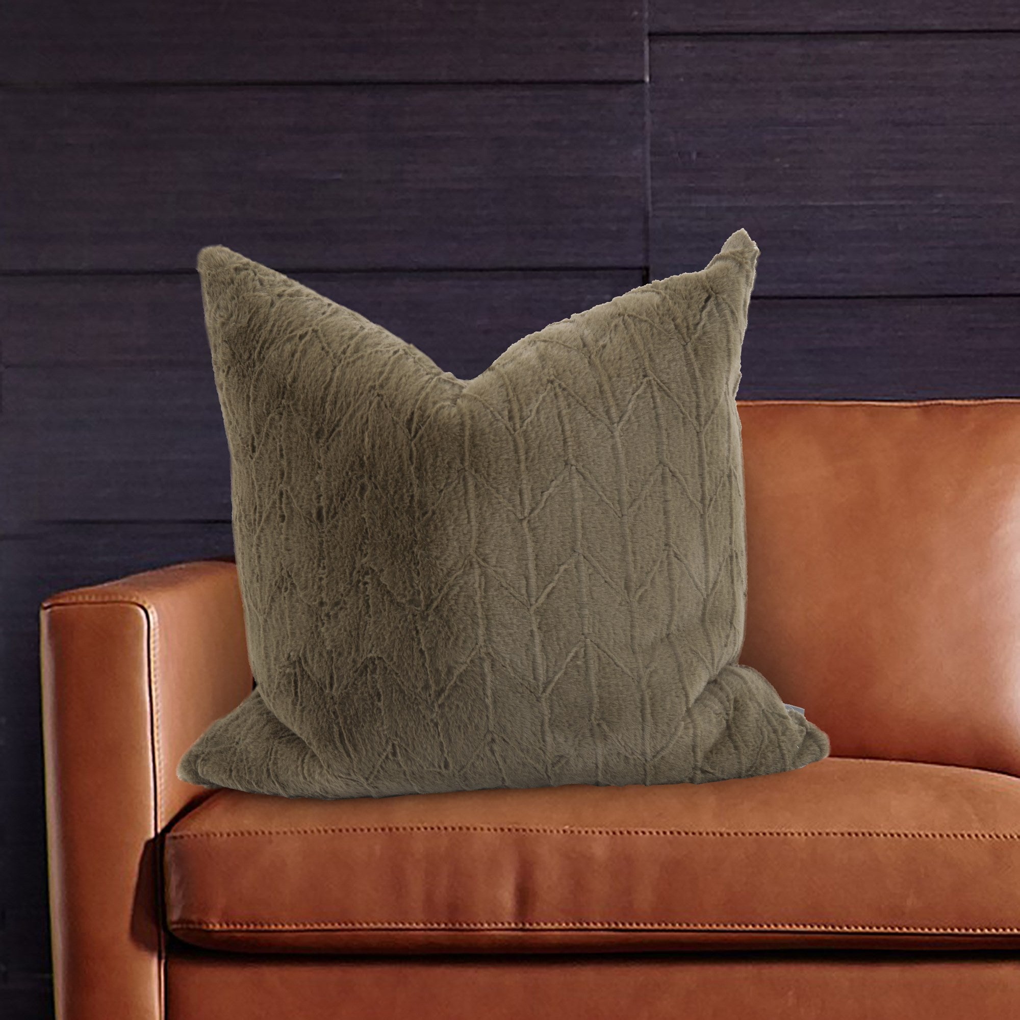 Angora Moss Poly Pillow- 24" x 24"