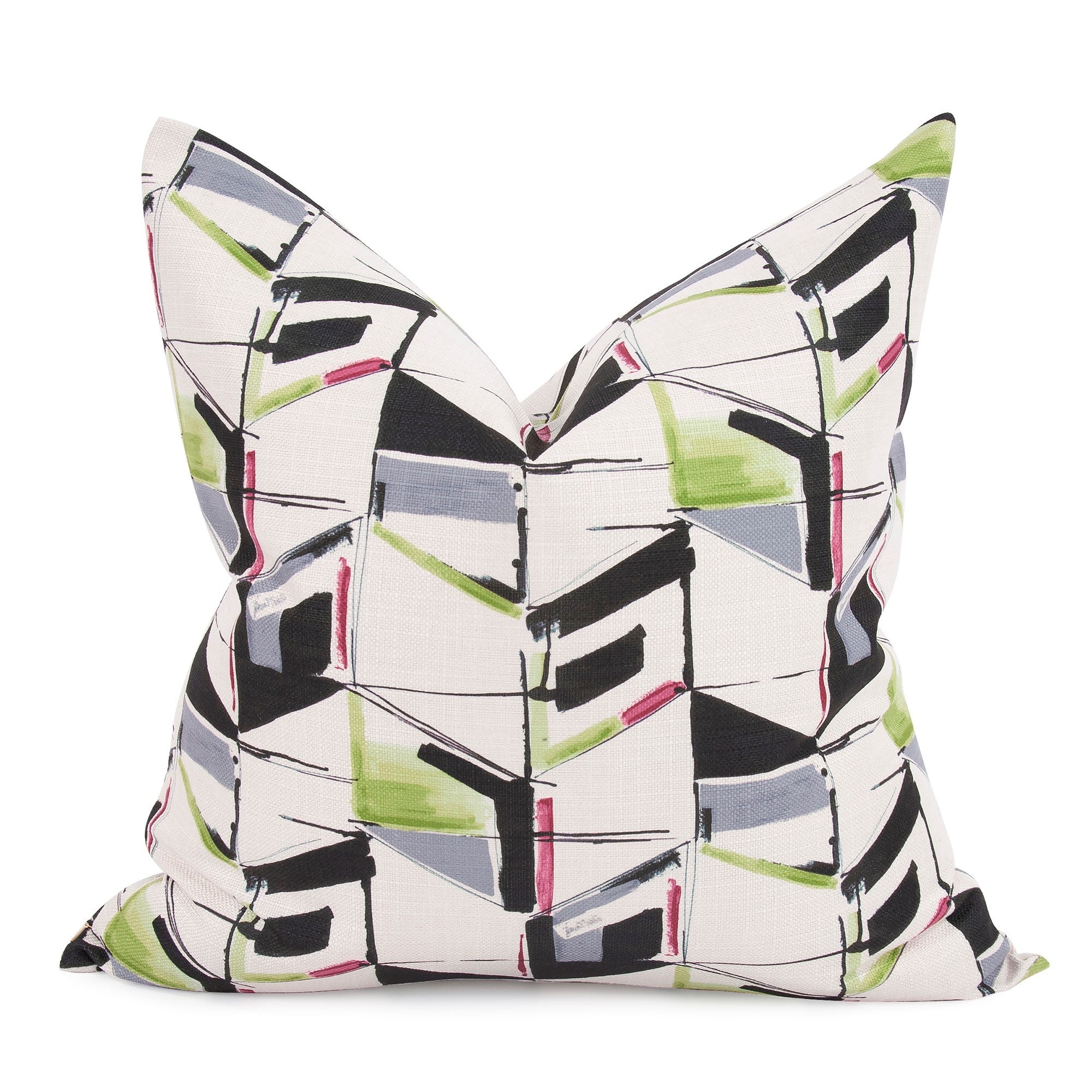 Abstract Fuchsia Down Pillow- 24" x 24"