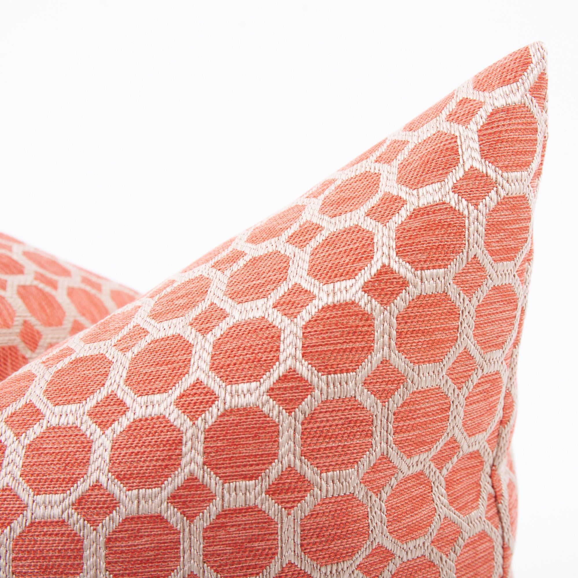 Pyth Coral Poly Pillow- 24" x 24"