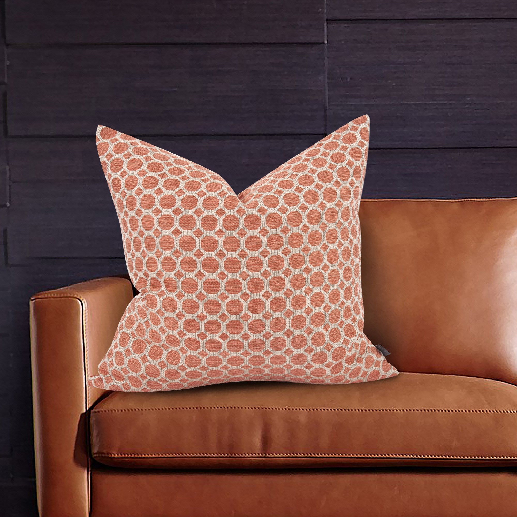 Pyth Coral Poly Pillow- 24" x 24"