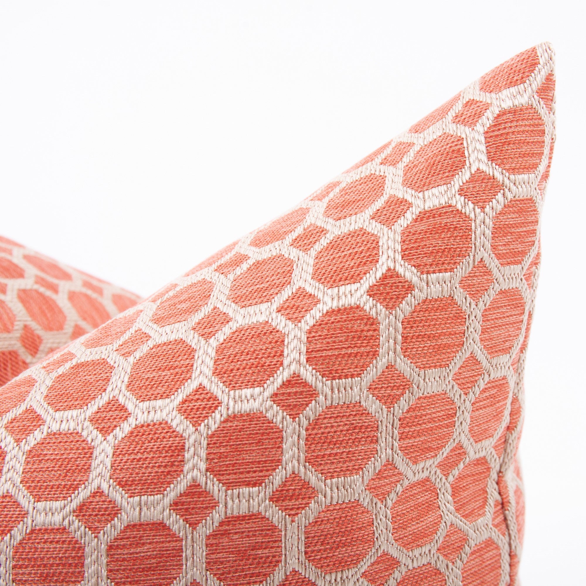Pyth Coral Down Pillow- 24" x 24"