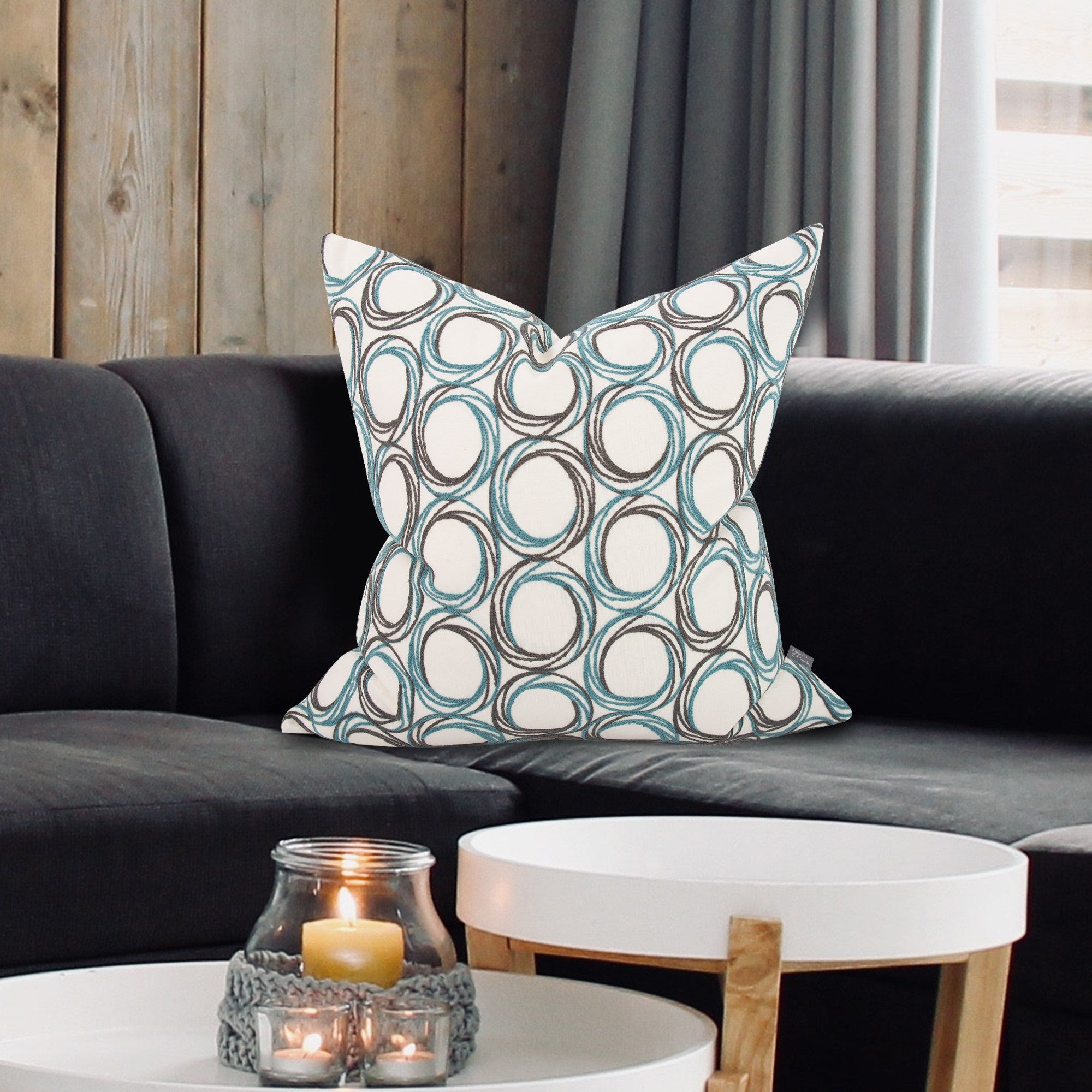 Demo Indigo Poly Pillow- 24" x 24"