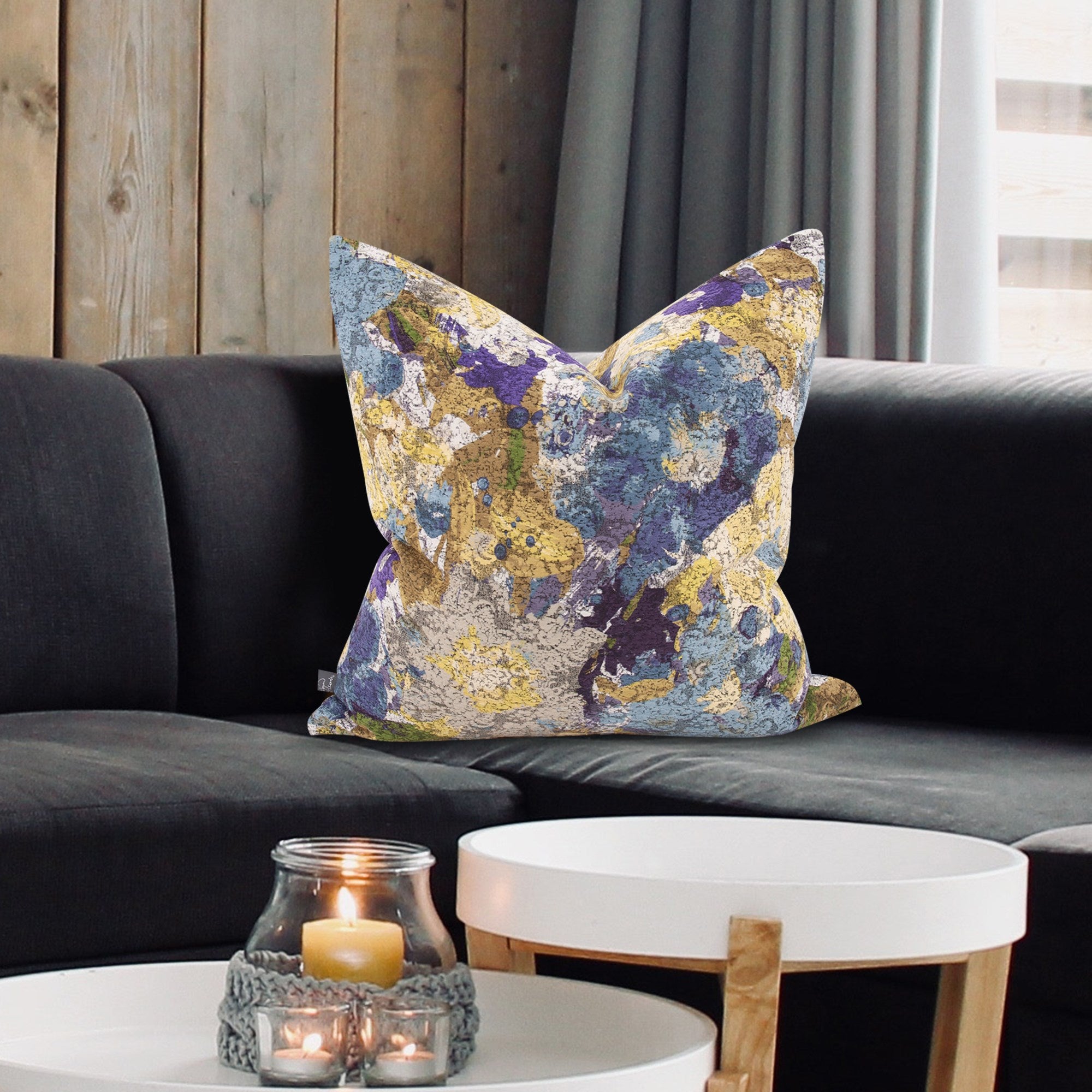 Stanton Eggplant Poly Pillow- 24" x 24"