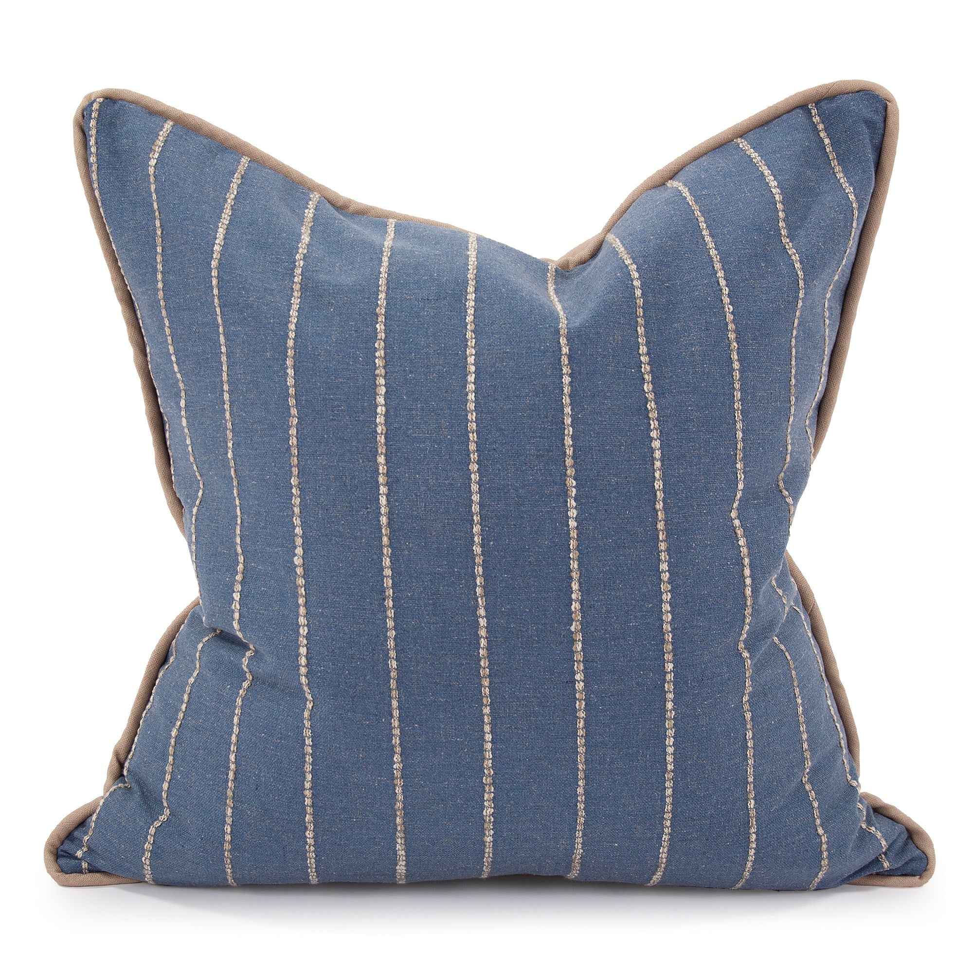 Evie Indigo Down Pillow- 24" x 24"