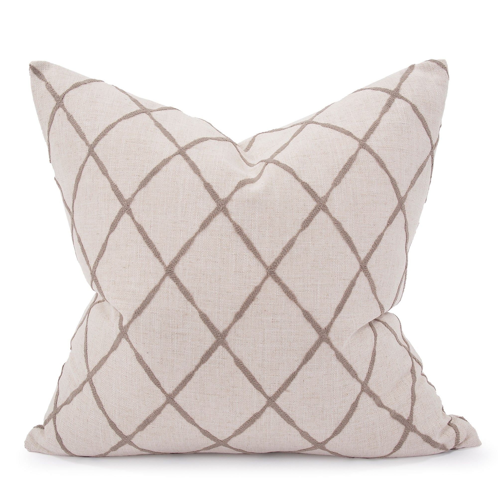 Lyric Pewter Down Pillow- 24" x 24"