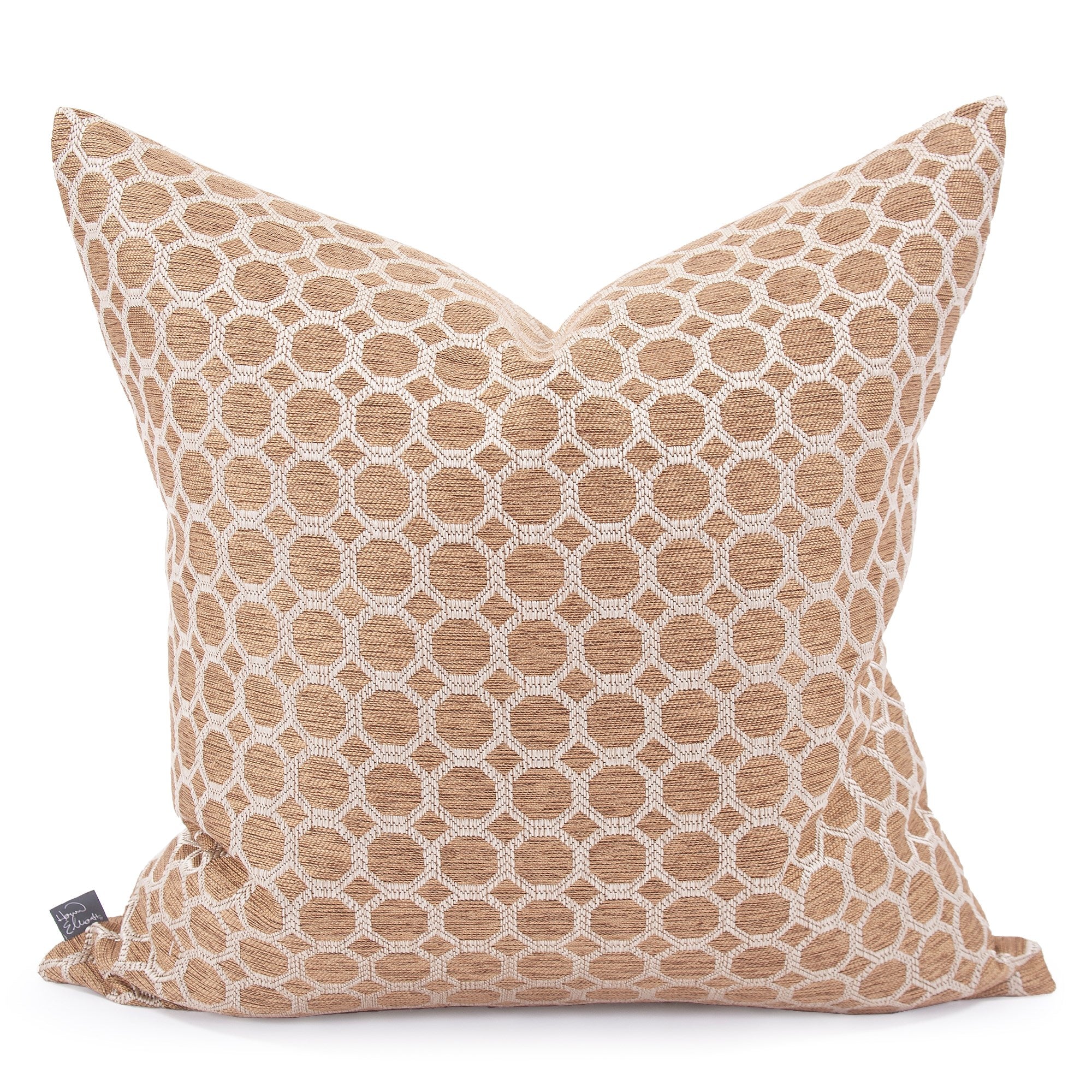 Pyth Gold Down Pillow- 24" x 24"