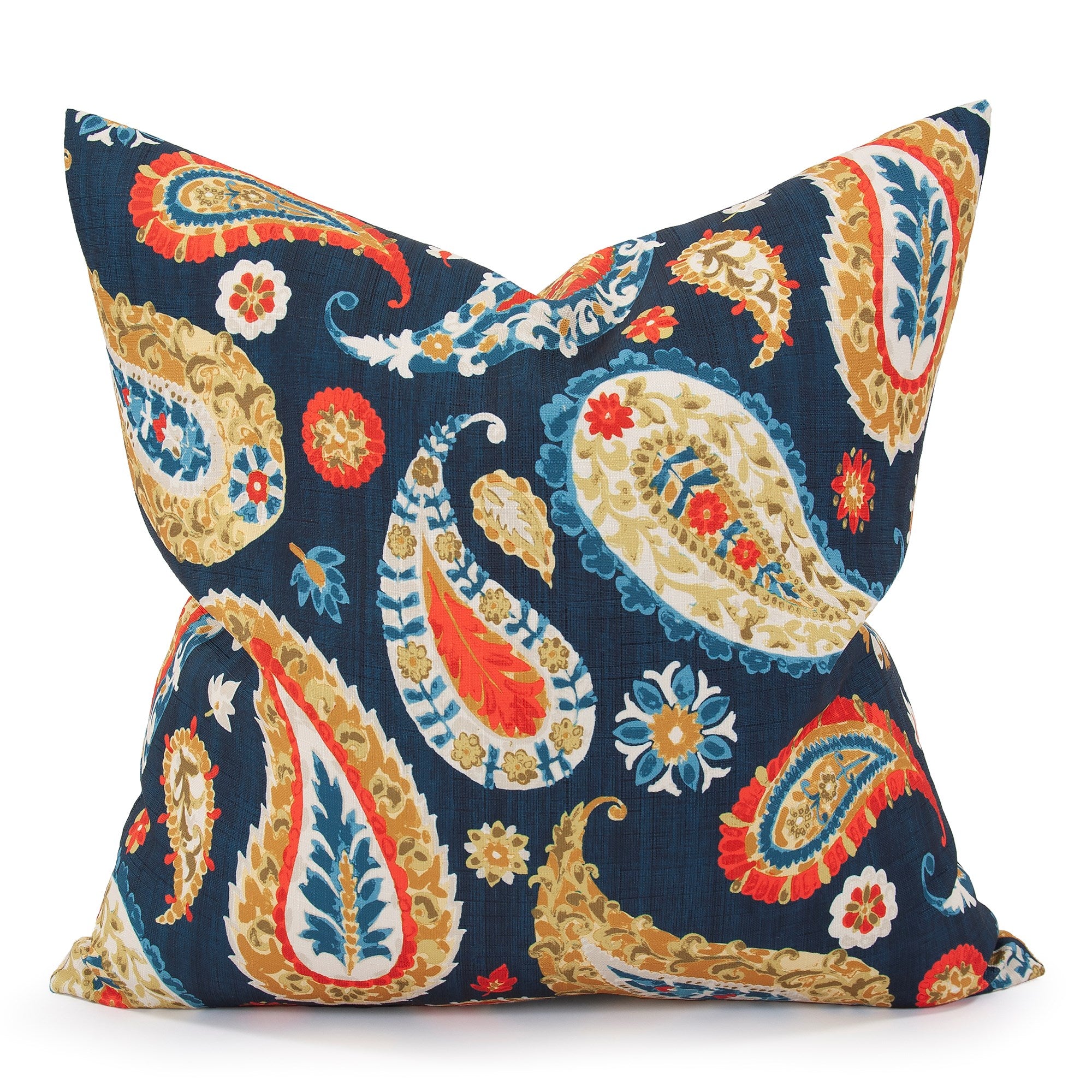 Boteh Indigo Down Pillow- 24" x 24"
