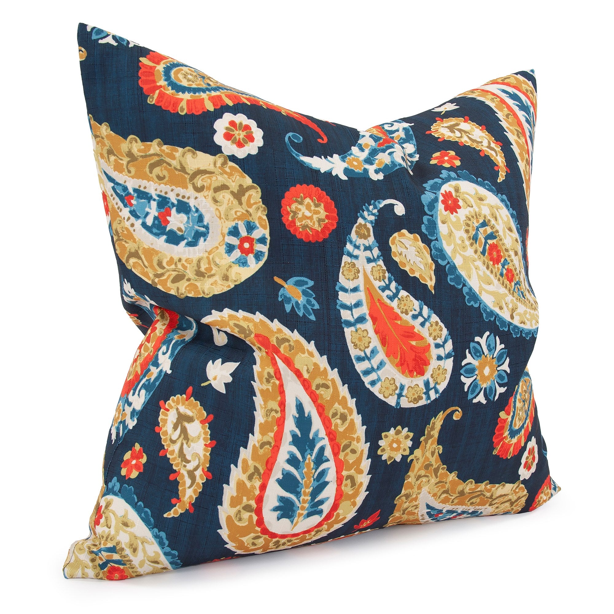Boteh Indigo Down Pillow- 24" x 24"