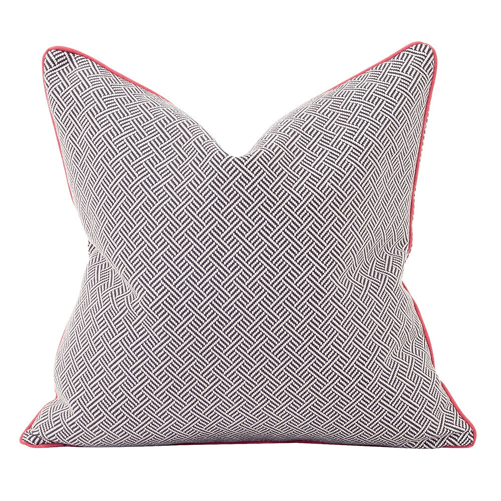 Beach Club Rhubarb Poly Pillow- 24" x 24"