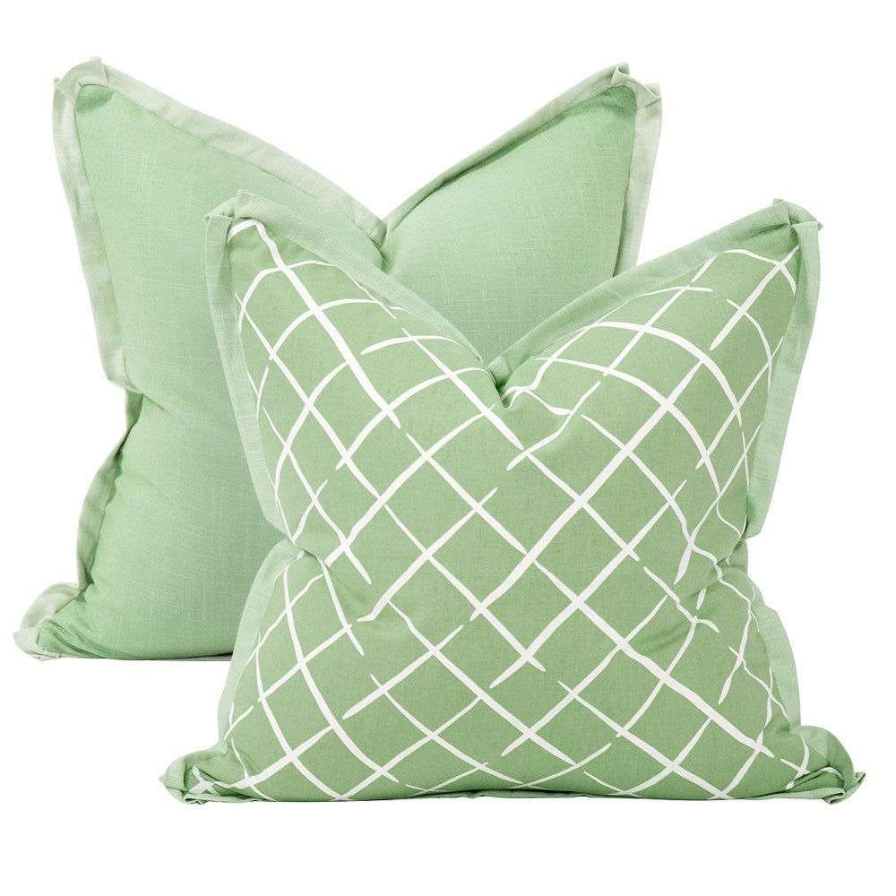 Cove End Palm Poly Pillow- 24" x 24"