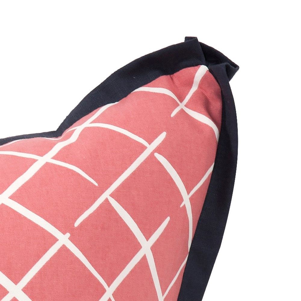 Cove End Rhubarb Poly Pillow- 24" x 24"