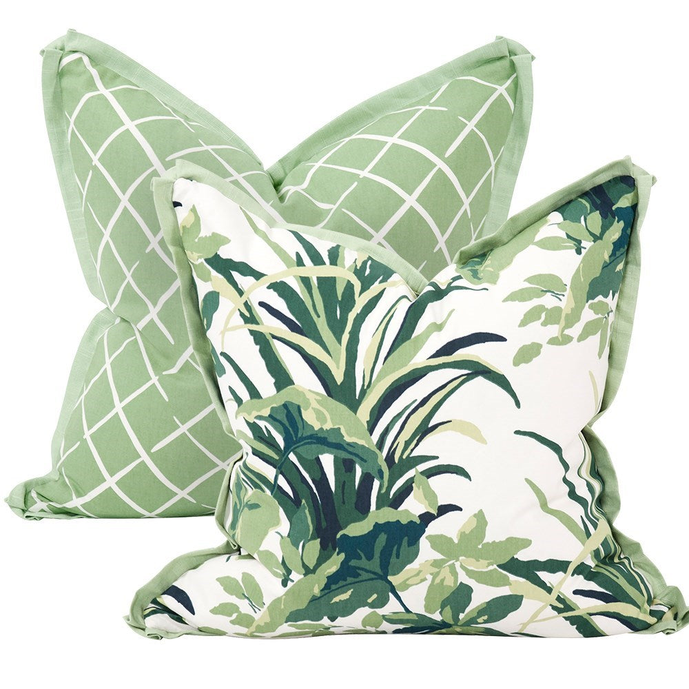 Bermuda Bay Palm Down Pillow- 24" x 24"