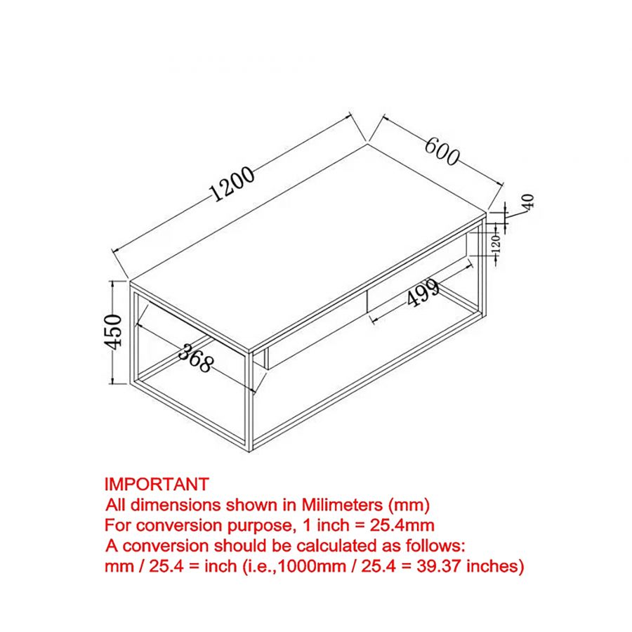 Lance Oak Coffee Table