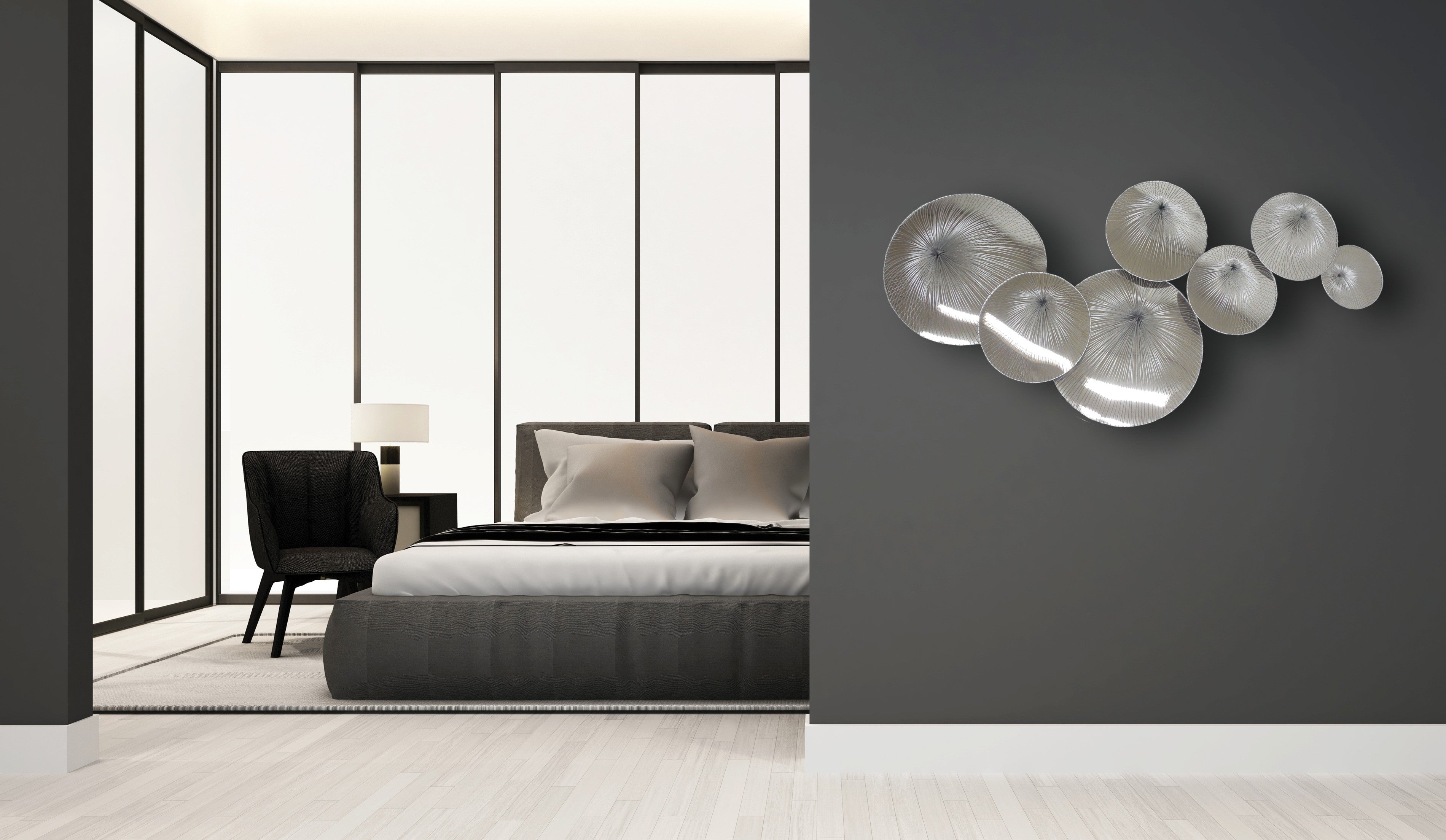 Water Flower -Stainless Wall Art