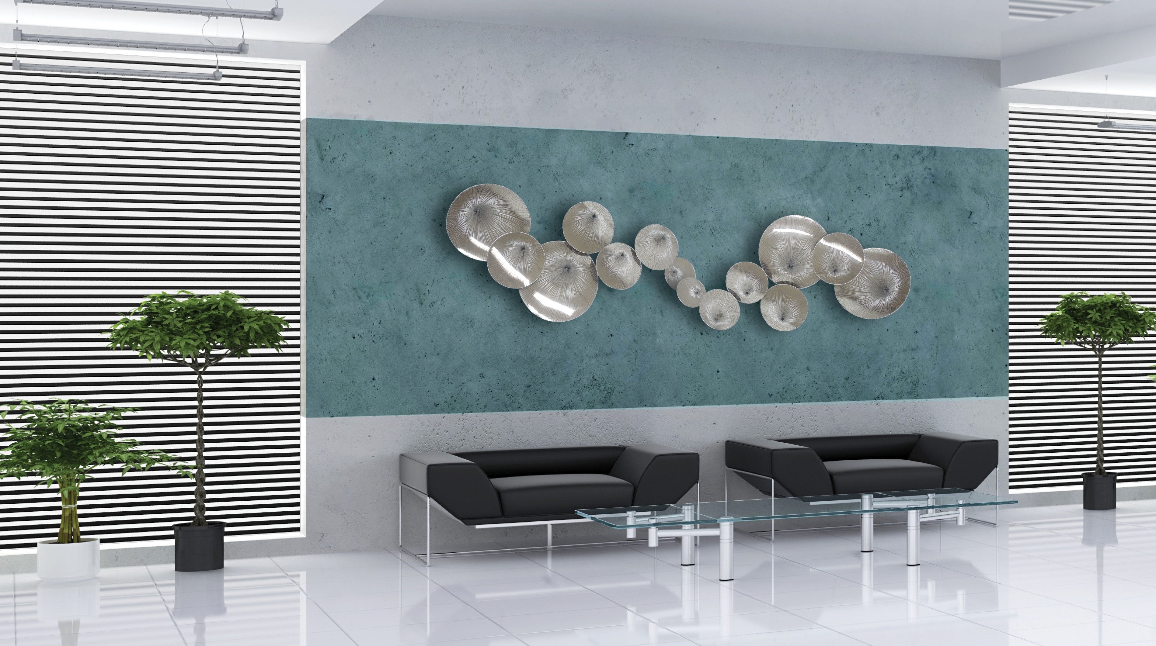 Water Flower -Stainless Wall Art
