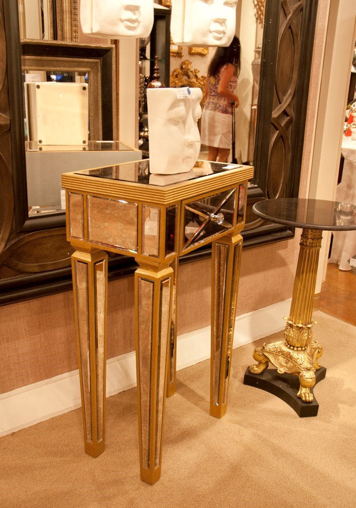 Abstract Buddha Face in Eggshell White Ceramic Wall Vase