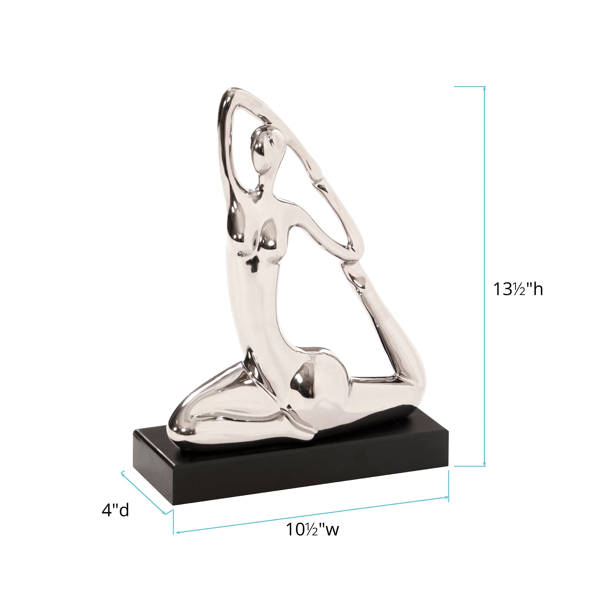 Mermaid Posed Yoga Figure