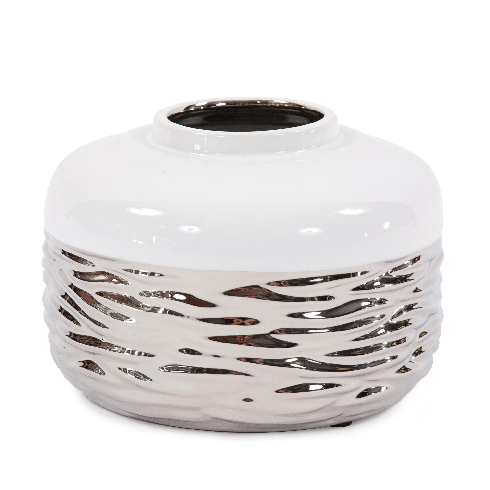 Two Toned Silver Vase, Small