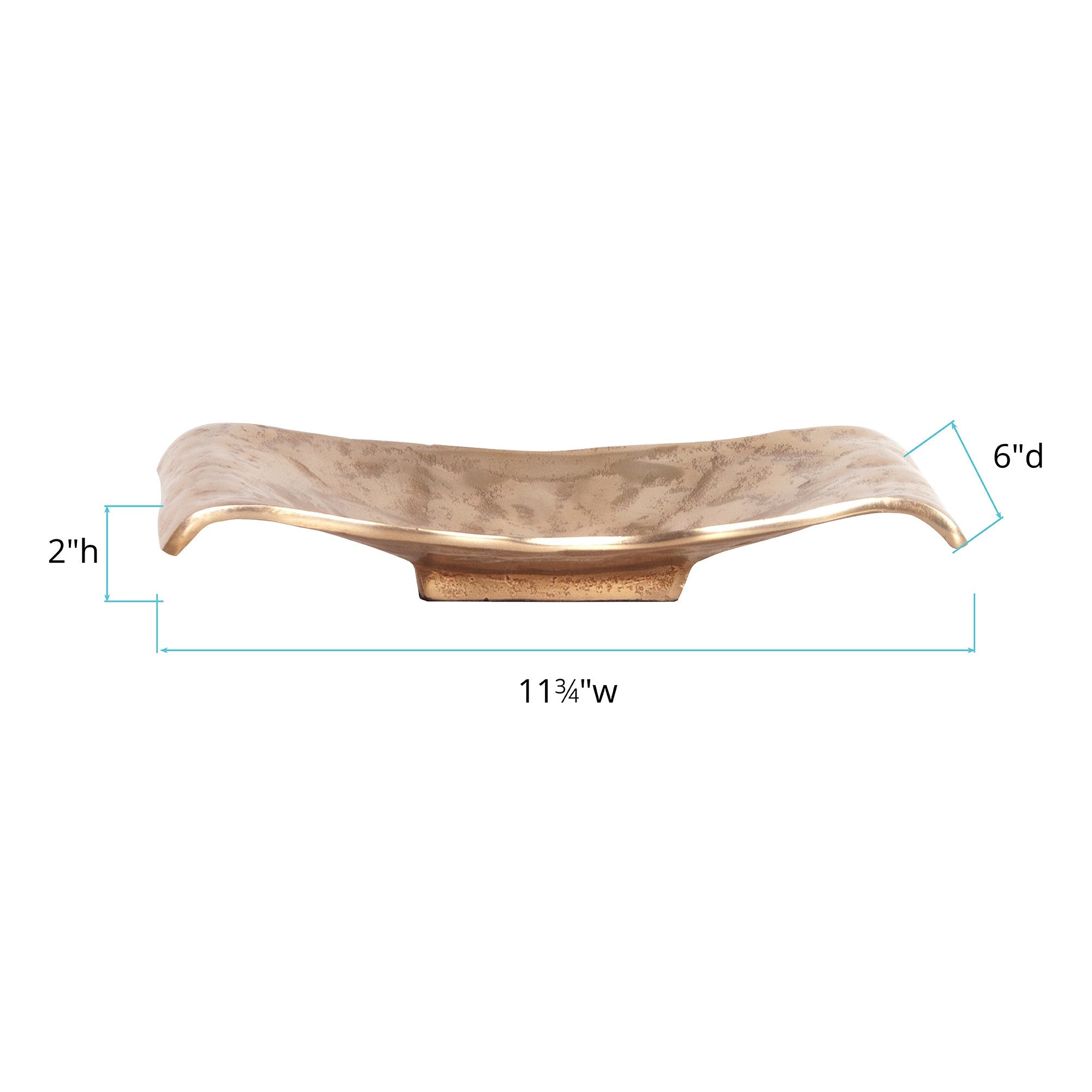 Gold Scrolled Metal Tray / Wall Art - Small