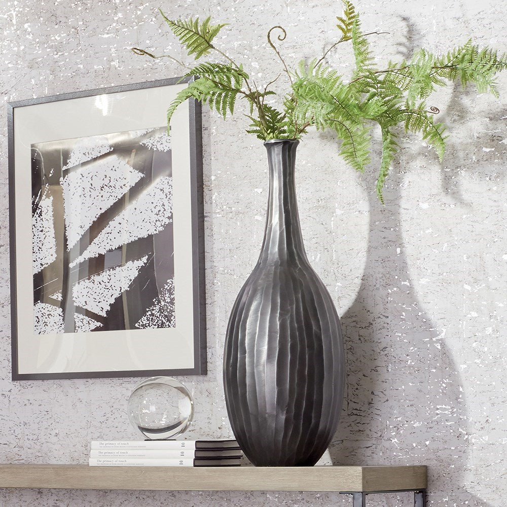 Graphite Chiseled Metal Bottle