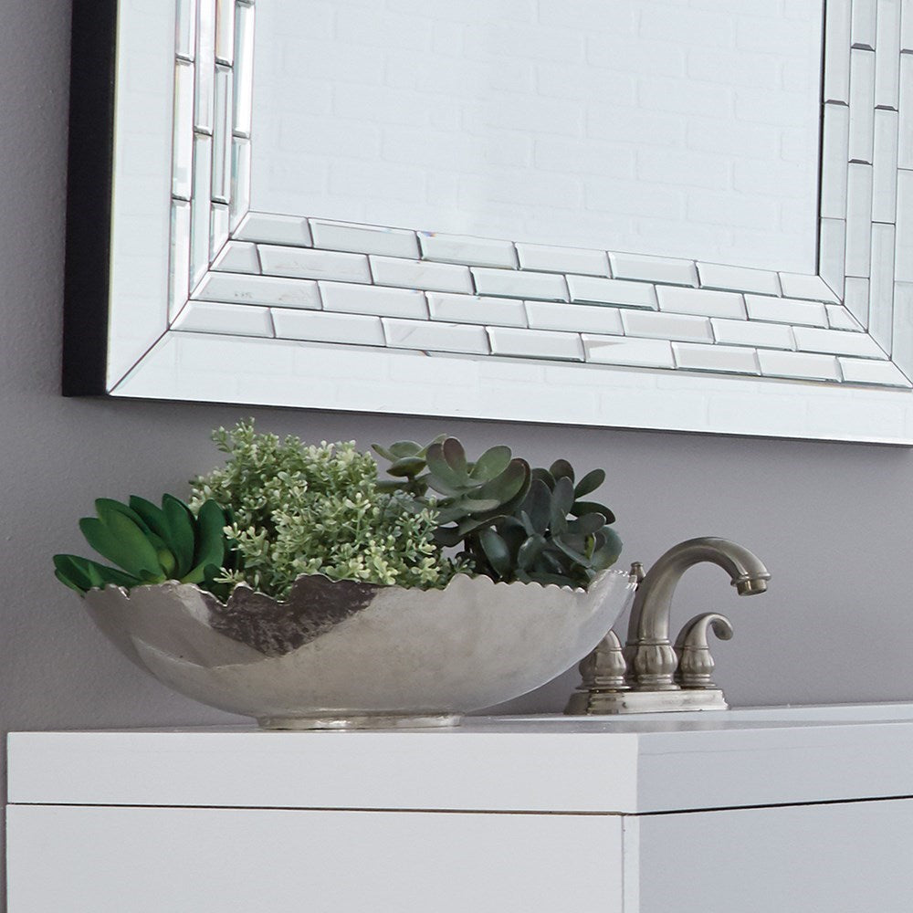 Silver Broken Edge Bowl / Wall Art