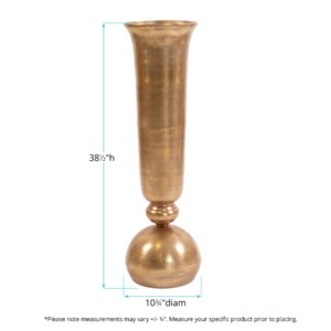 Gold Oversized Trumpet Vase