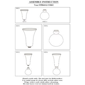 Gold Oversized Trumpet Vase