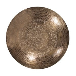 Deep Bronze Aluminum Tray & Wall Art with Chisel Texture - Large